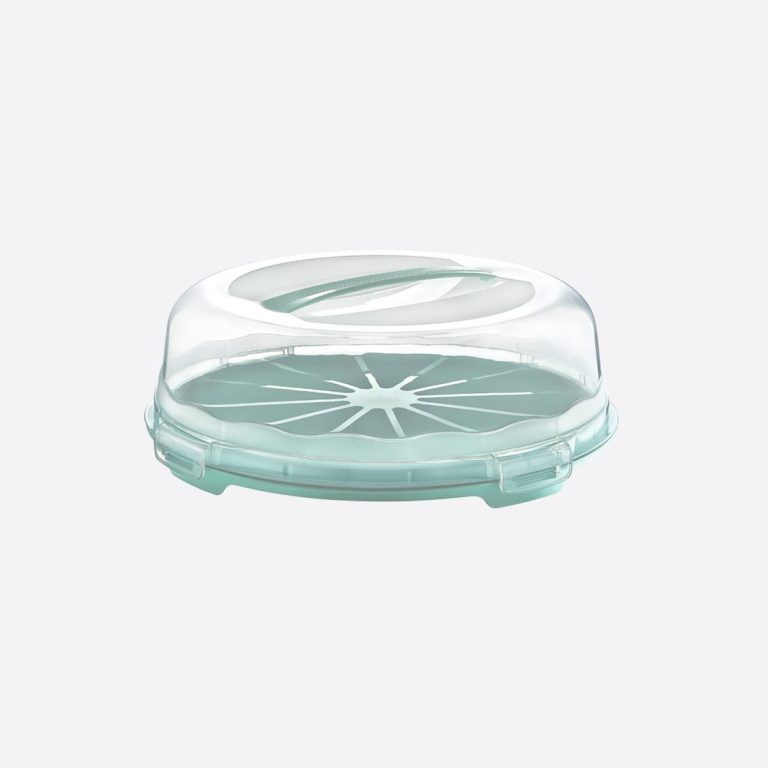 Cloche en plastique transparent pour protéger les aliments.