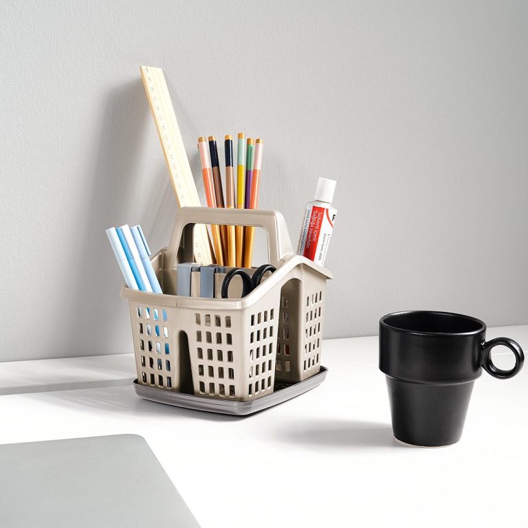 Organisateur de bureau en forme de maison